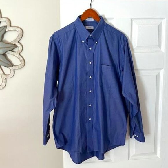 IZOD | Easy Care Men's Shirt Size 17 - 34/35, XL - Picture 2 of 7